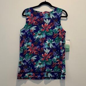 Jockey Floral Tank Top - Blue and Red